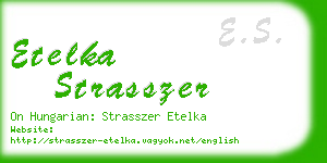 etelka strasszer business card